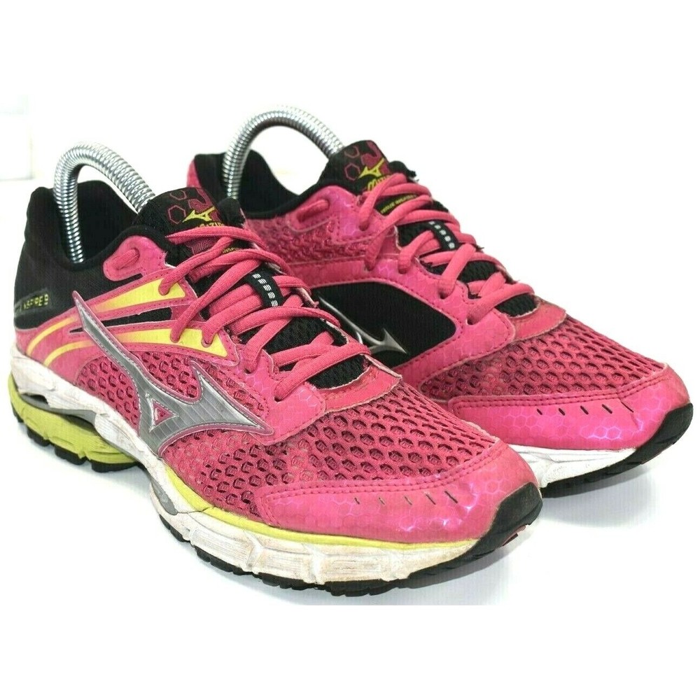 Mizuno Wave Inspire‎ 9 Women's Pink Black Running Athletic Shoes Size 8 W